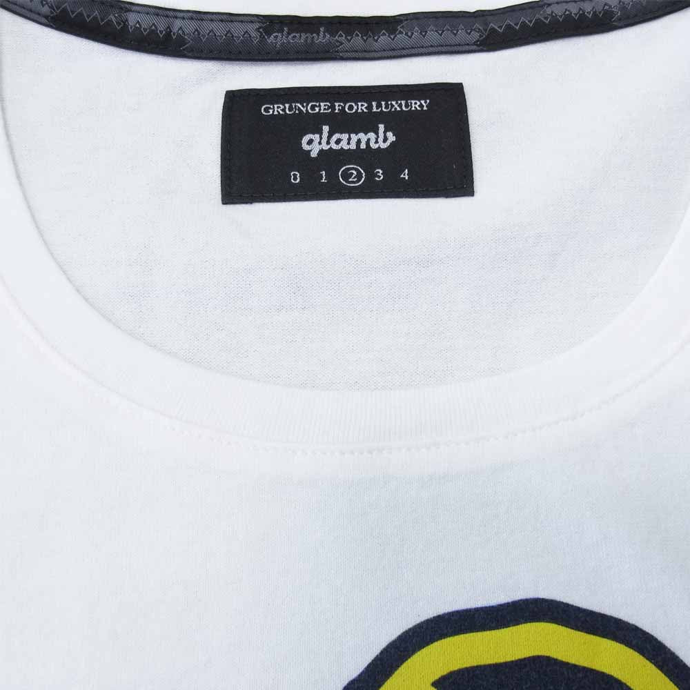 グラム × ちぃたん フロント プリント Tシャツ 2 ホワイト系 2【新古品】【未使用】【中古】