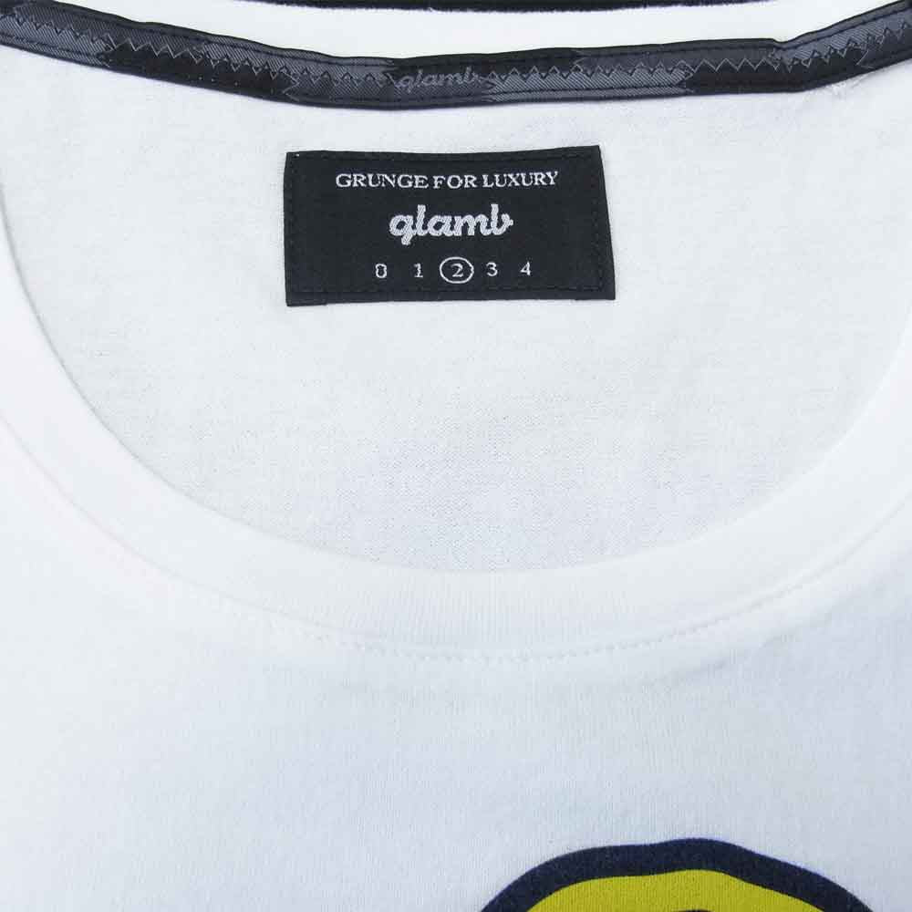 グラム × ちぃたん フロント プリント Tシャツ 2 ホワイト系 2【新古品】【未使用】【中古】