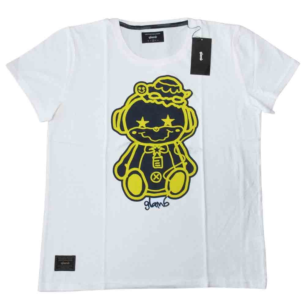 グラム × ちぃたん フロント プリント Tシャツ 2 ホワイト系 ２【新古品】【未使用】【中古】