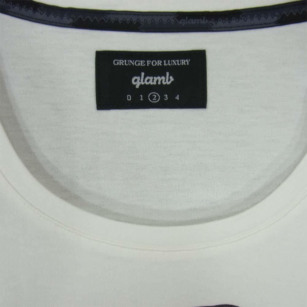 グラム × ちぃたん フロント プリント Tシャツ 2 ホワイト系 2【新古品】【未使用】【中古】