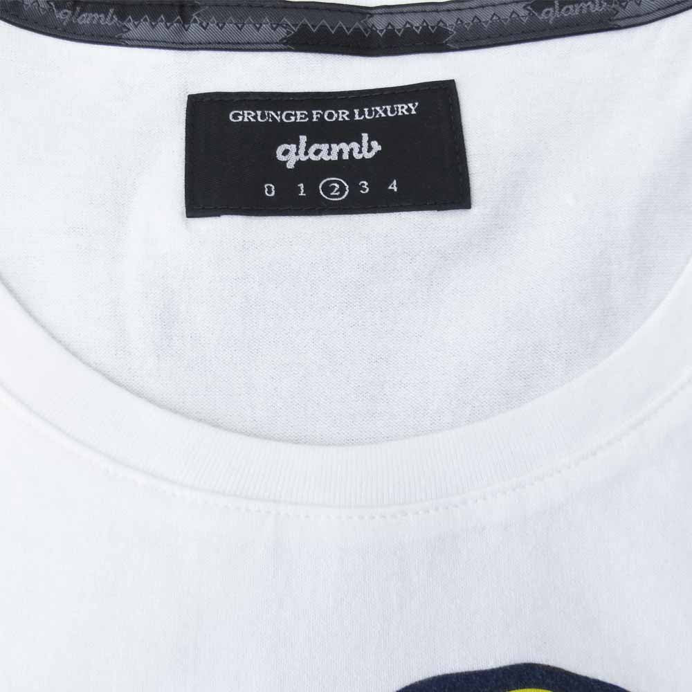 グラム × ちぃたん フロント プリント Tシャツ 2 ホワイト系 2【新古品】【未使用】【中古】