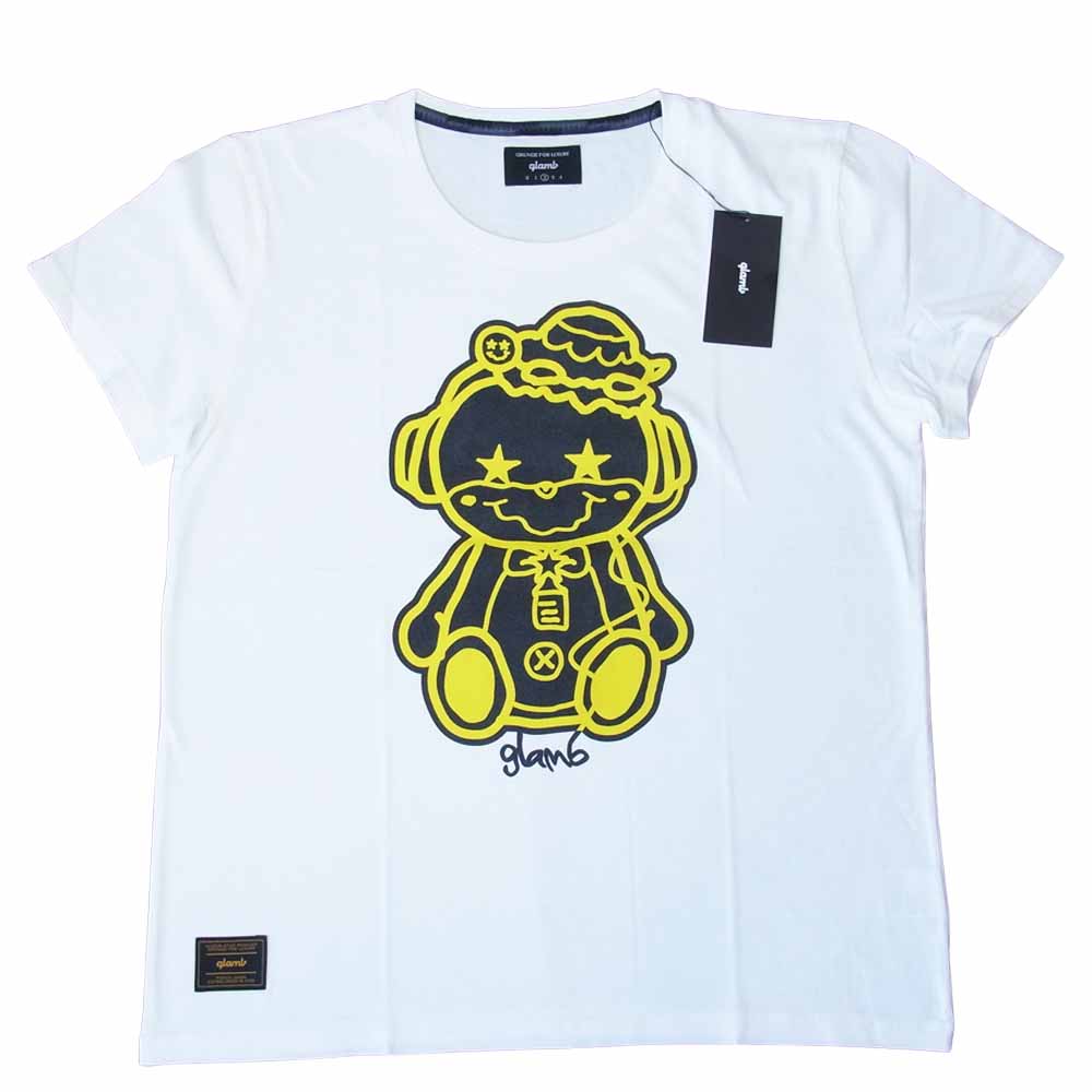 グラム × ちぃたん フロント プリント Tシャツ 2 ホワイト系 2【新古品】【未使用】【中古】