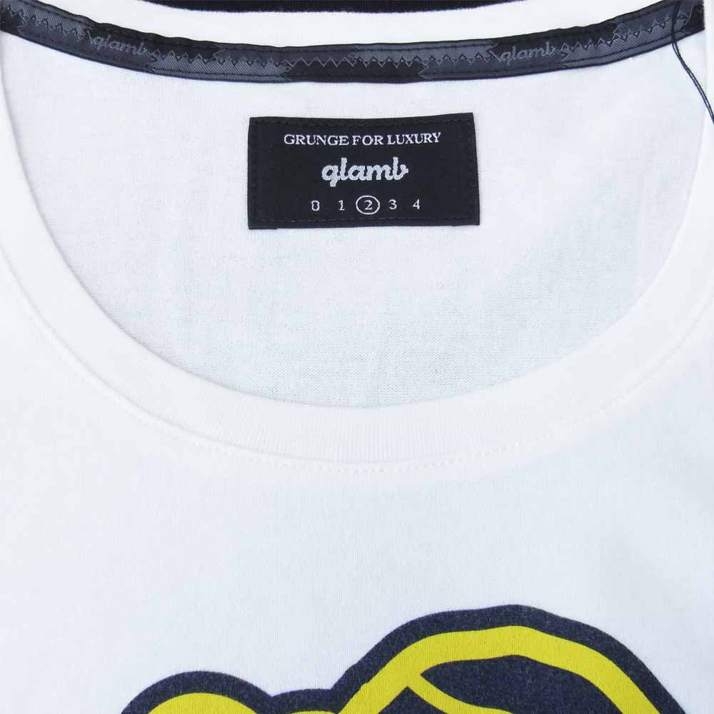 グラム × ちぃたん フロント プリント Tシャツ 2 ホワイト系 2【新古品】【未使用】【中古】