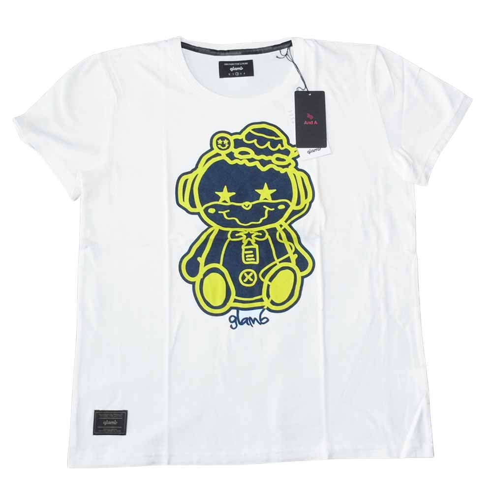 グラム × ちぃたん フロント プリント Tシャツ 2 ホワイト系 2【新古品】【未使用】【中古】