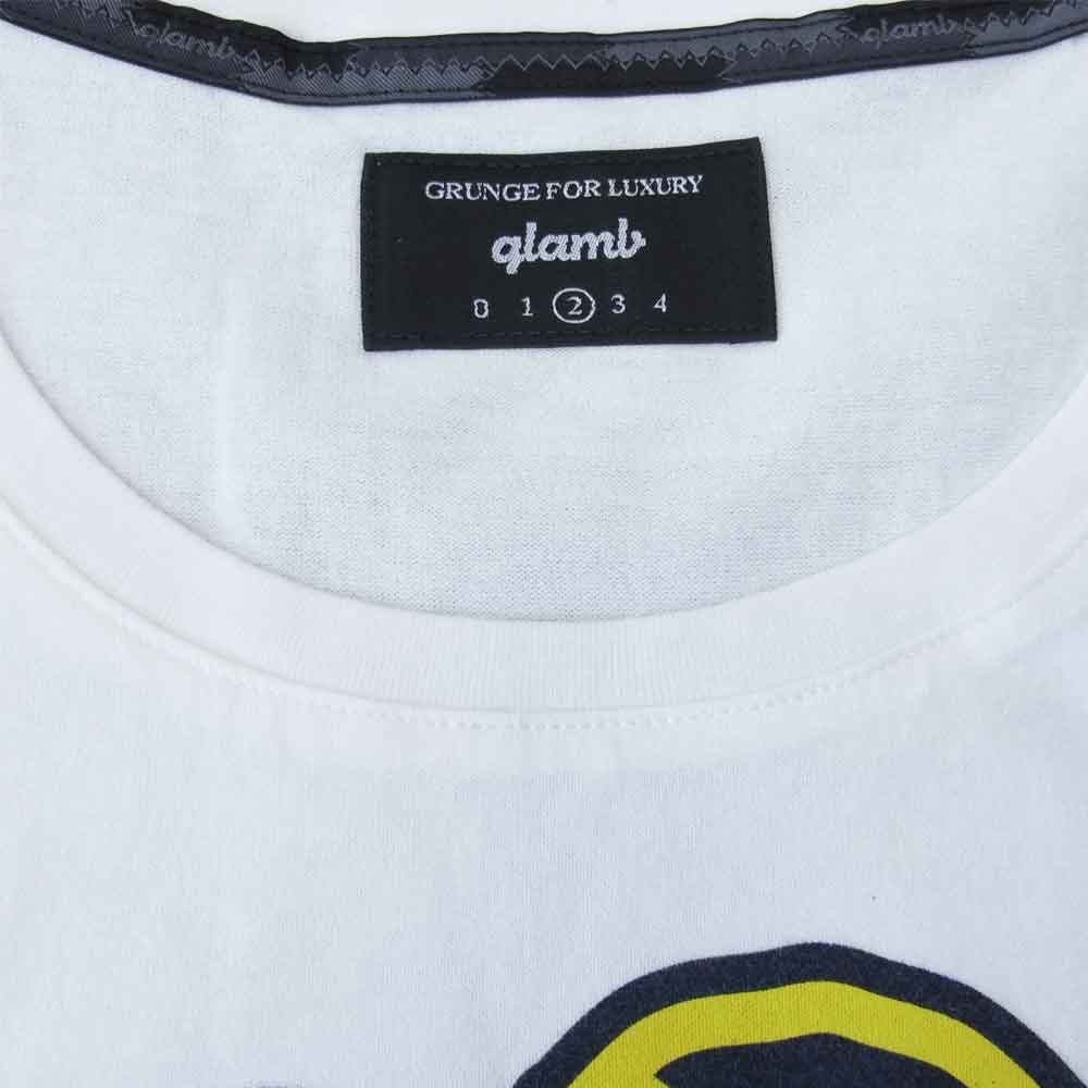 グラム × ちぃたん フロント プリント Tシャツ 2 ホワイト系 2【新古品】【未使用】【中古】
