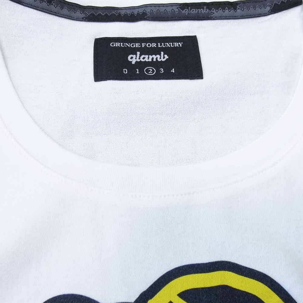 グラム × ちぃたん フロント プリント Tシャツ 2 ホワイト系 2【新古品】【未使用】【中古】