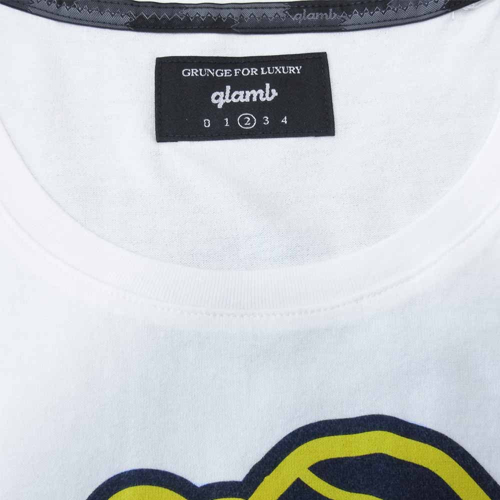 グラム × ちぃたん フロント プリント Tシャツ 2 ホワイト系 2【新古品】【未使用】【中古】