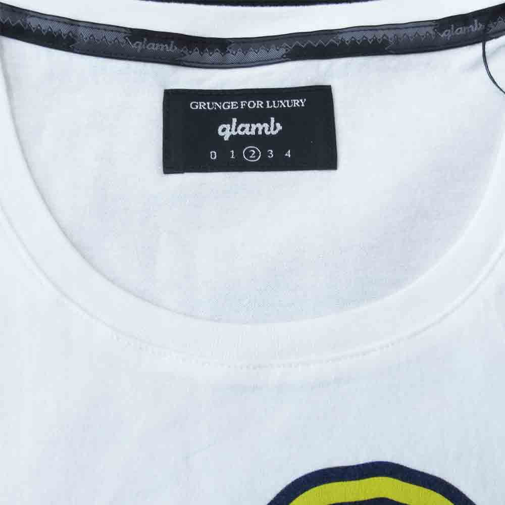 グラム × ちぃたん フロント プリント Tシャツ 2 ホワイト系 2【新古品】【未使用】【中古】