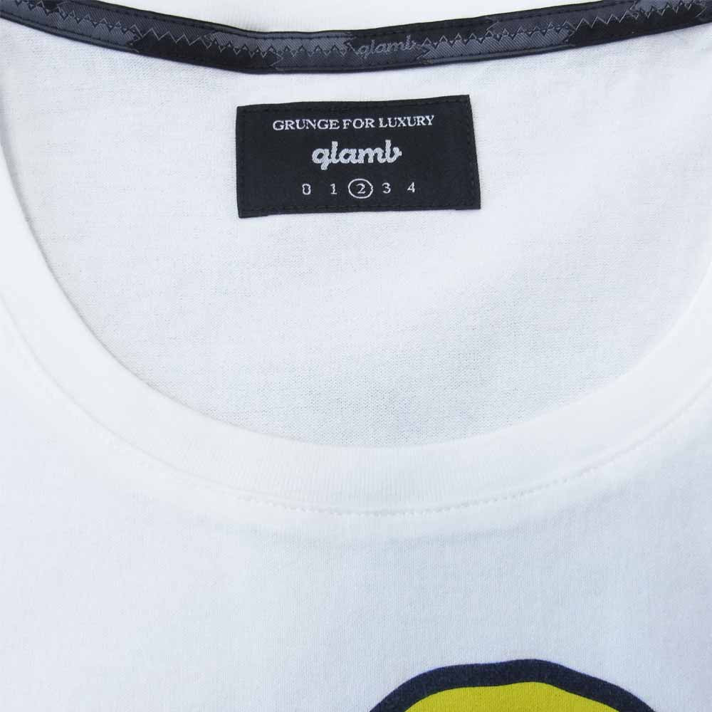 グラム × ちぃたん フロント プリント Tシャツ 2 ホワイト系 2【新古品】【未使用】【中古】