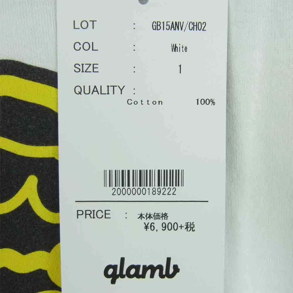 グラム × ちぃたん フロント プリント Tシャツ 1 ホワイト系 1【新古品】【未使用】【中古】