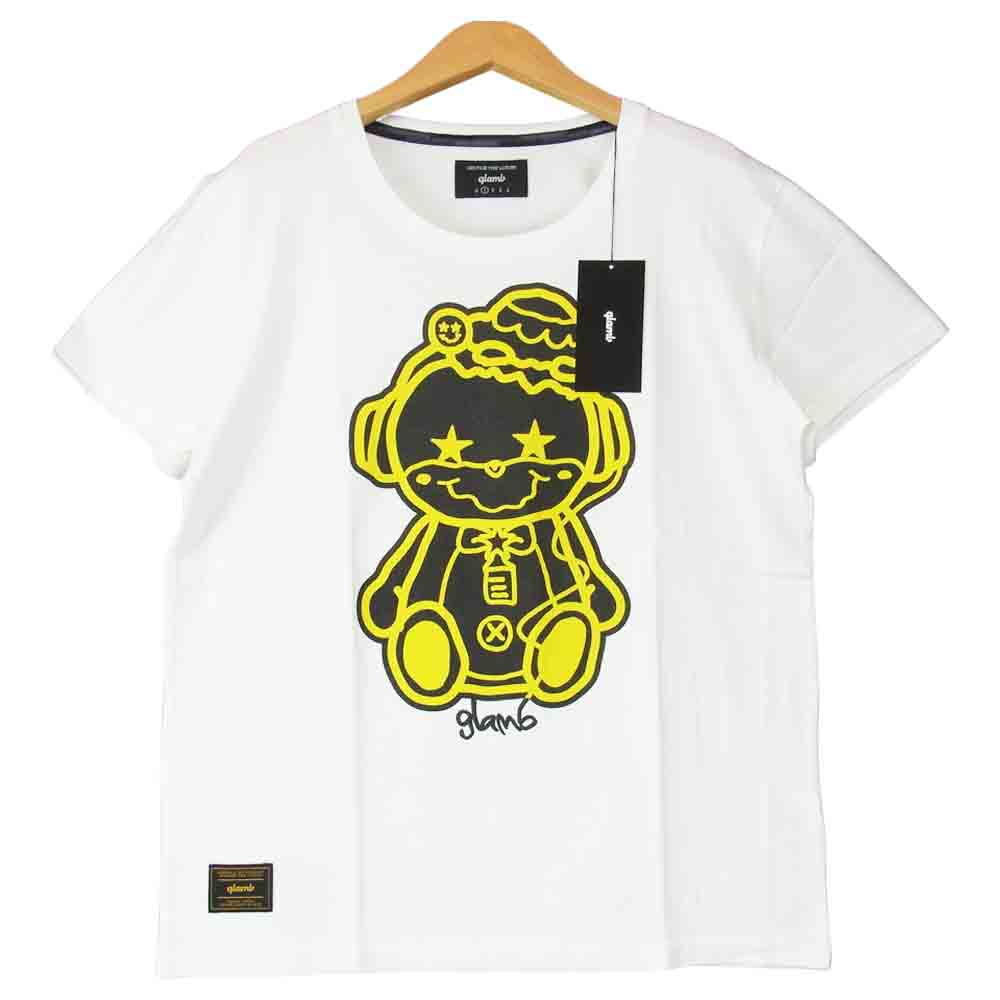 グラム × ちぃたん フロント プリント Tシャツ 1 ホワイト系 1【新古品】【未使用】【中古】