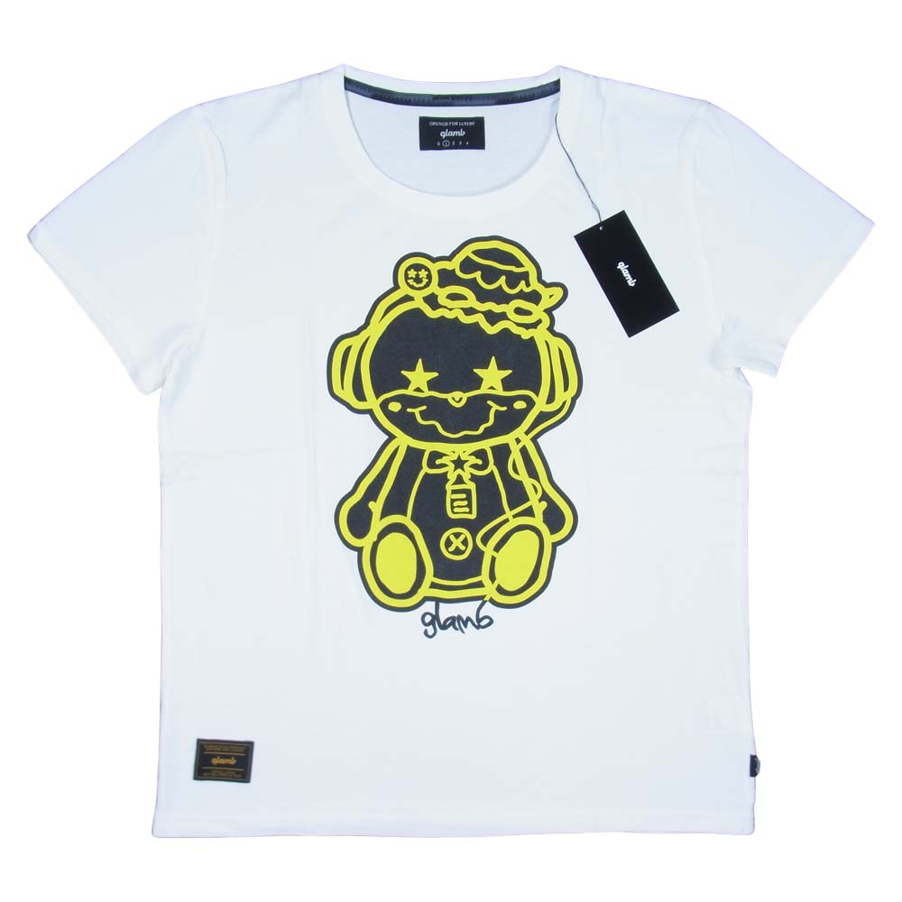 グラム × ちぃたん フロント プリント Tシャツ 1 ホワイト系 1【新古品】【未使用】【中古】