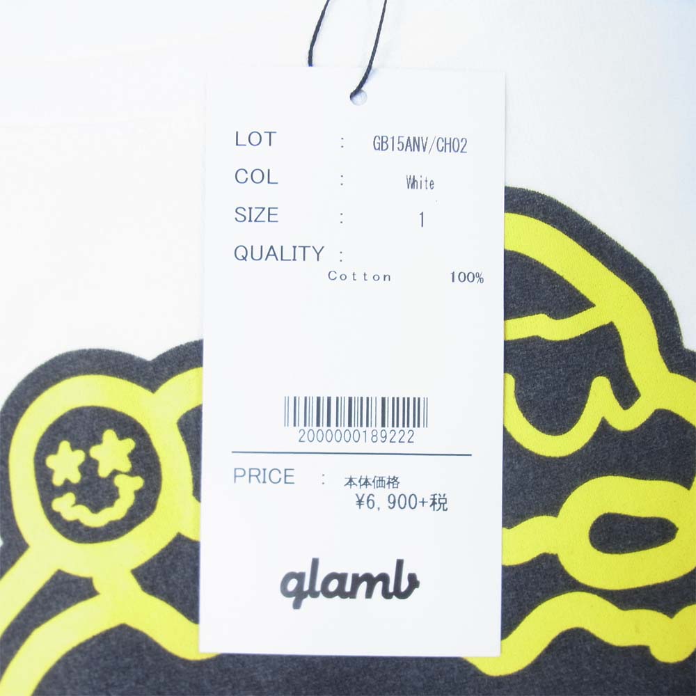 グラム × ちぃたん フロント プリント Tシャツ 1 ホワイト系 1【新古品】【未使用】【中古】