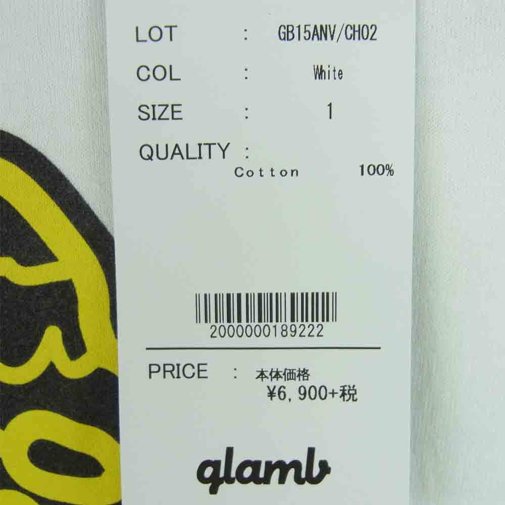 グラム × ちぃたん フロント プリント Tシャツ 1 ホワイト系 1【新古品】【未使用】【中古】