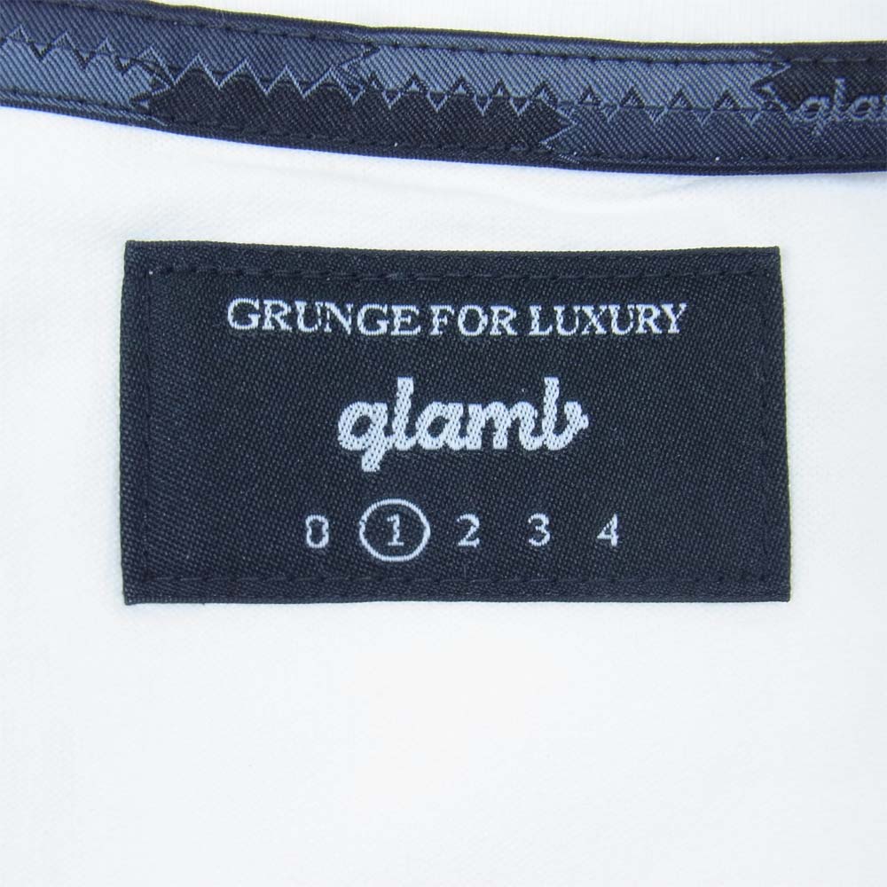 グラム × ちぃたん フロント プリント Tシャツ 1 ホワイト系 1【新古品】【未使用】【中古】