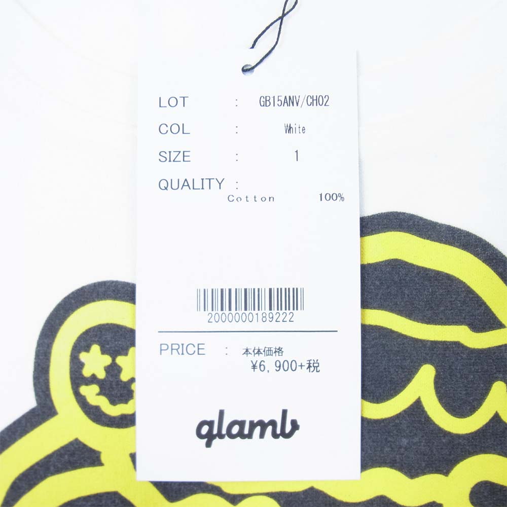 グラム × ちぃたん フロント プリント Tシャツ 1 ホワイト系 1【新古品】【未使用】【中古】