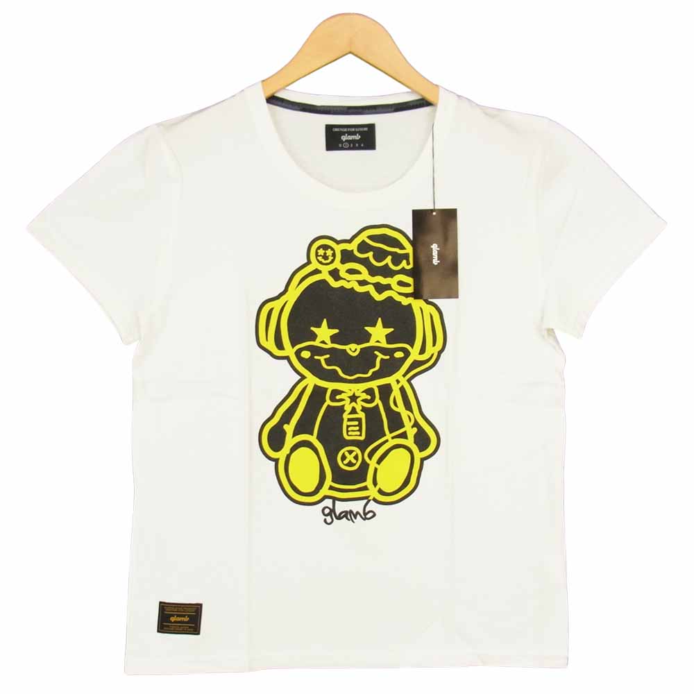 グラム × ちぃたん フロント プリント Tシャツ 1 ホワイト系 1【新古品】【未使用】【中古】