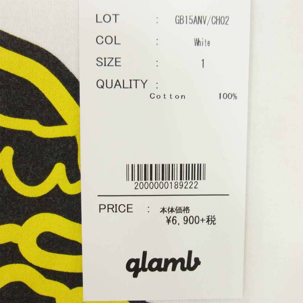 グラム × ちぃたん フロント プリント Tシャツ 1 ホワイト系 1【新古品】【未使用】【中古】