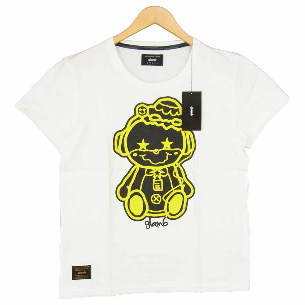 グラム × ちぃたん フロント プリント Tシャツ 1 ホワイト系 1【新古品】【未使用】【中古】