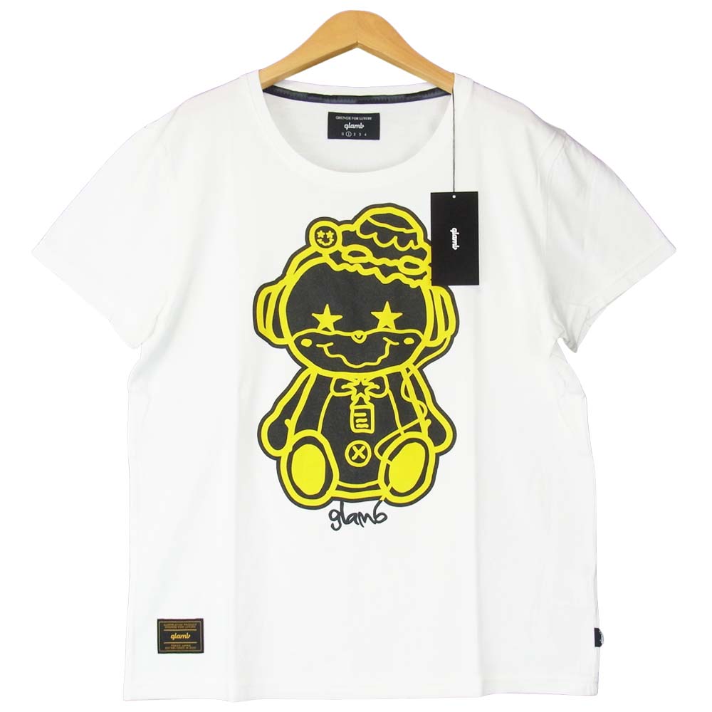 グラム × ちぃたん フロント プリント Tシャツ 1 ホワイト系 1【新古品】【未使用】【中古】