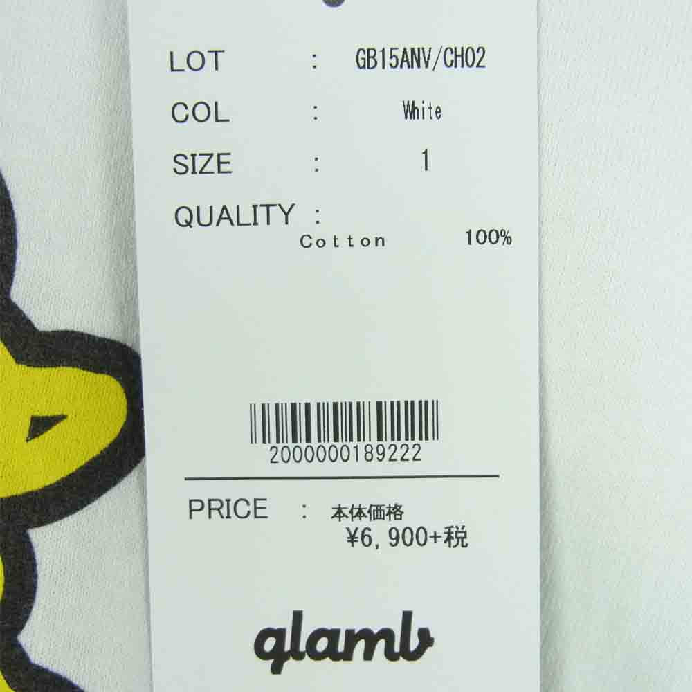 グラム × ちぃたん フロント プリント Tシャツ 1 ホワイト系 1【新古品】【未使用】【中古】