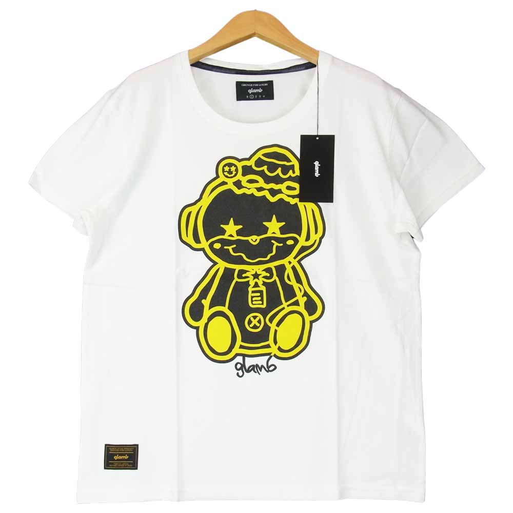 グラム × ちぃたん フロント プリント Tシャツ 1 ホワイト系 1【新古品】【未使用】【中古】