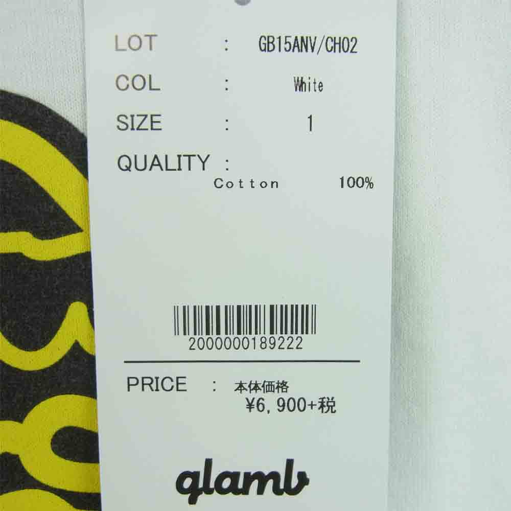 グラム × ちぃたん フロント プリント Tシャツ 1 ホワイト系 1【新古品】【未使用】【中古】