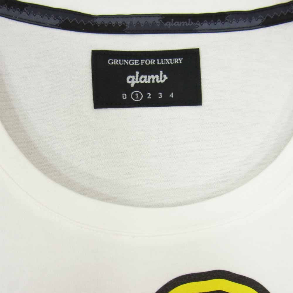 グラム × ちぃたん フロント プリント Tシャツ 1 ホワイト系 1【新古品】【未使用】【中古】