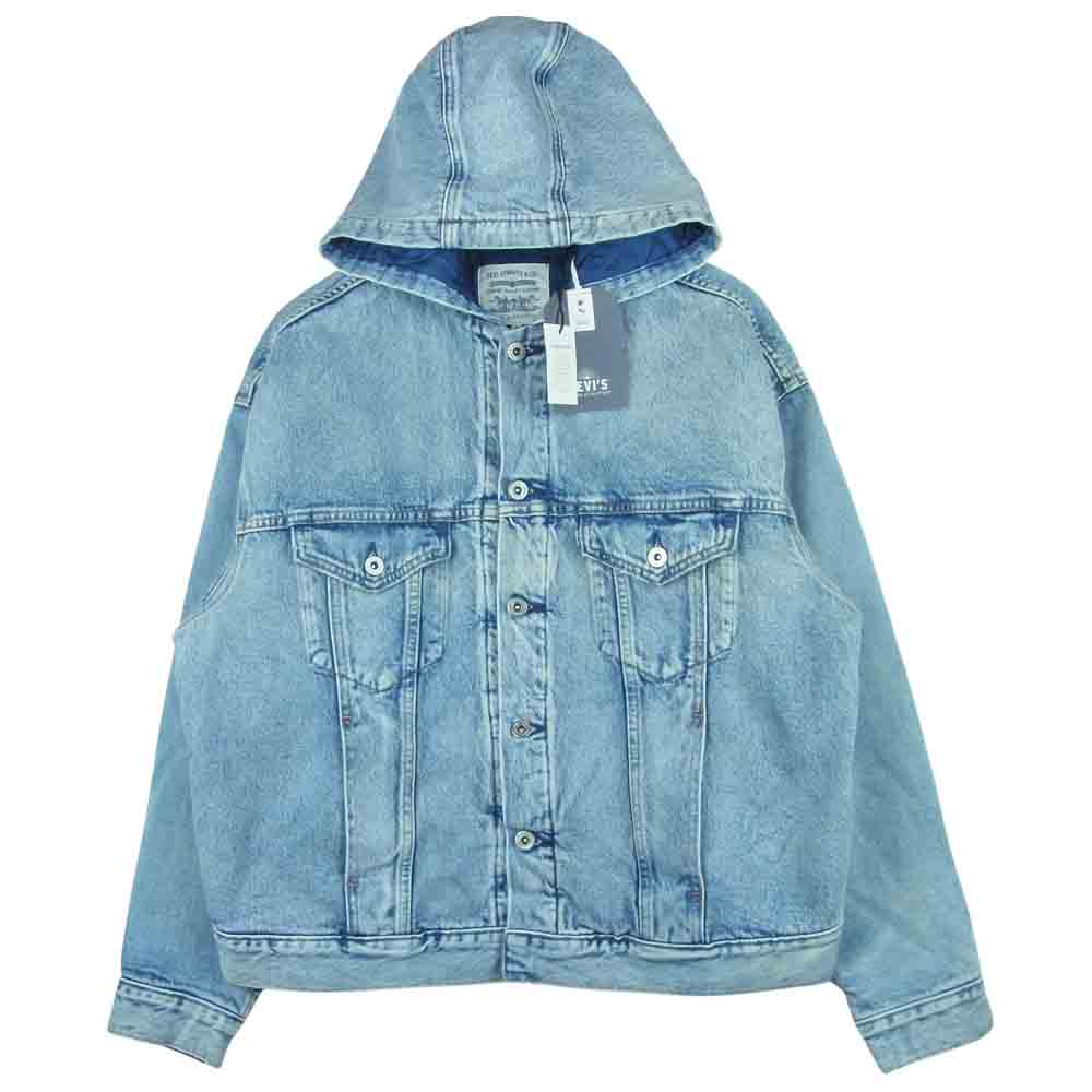 Levi's リーバイス 84576-0000 LEVI'S made&crafted メイドアンドクラフテッド フーデット トラッカー デニム ジャケット インディゴブルー系 S【極上美品】【中古】