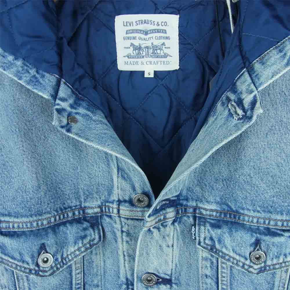 Levi's リーバイス 84576-0000 LEVI'S made&crafted メイドアンドクラフテッド フーデット トラッカー デニム ジャケット インディゴブルー系 S【極上美品】【中古】