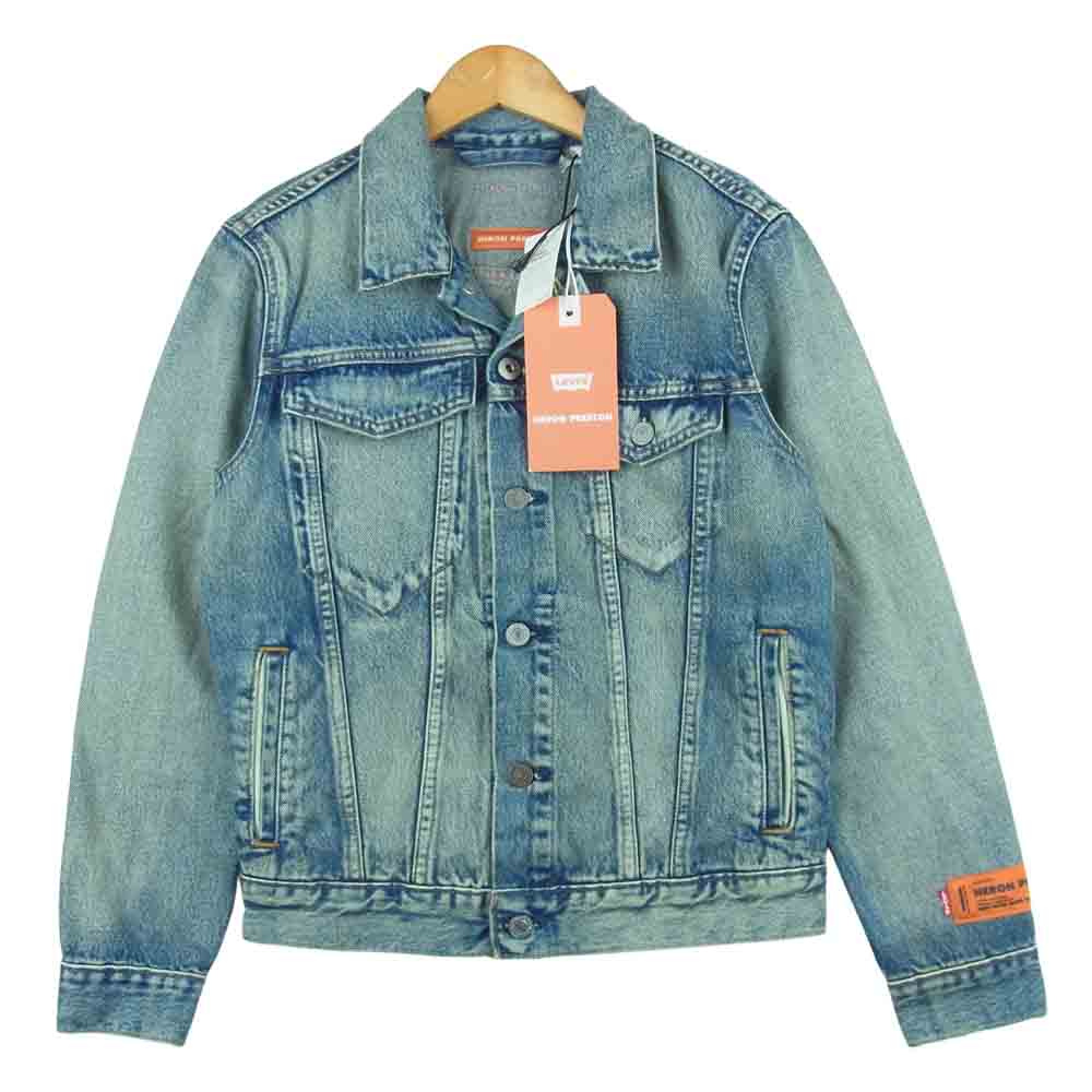 ヘロンプレストン 21792-0000 LEVI'S リーバイス TRACKER DENIM JACKET トラッカー デニム ジャケット インディゴブルー系 XS【極上美品】【中古】