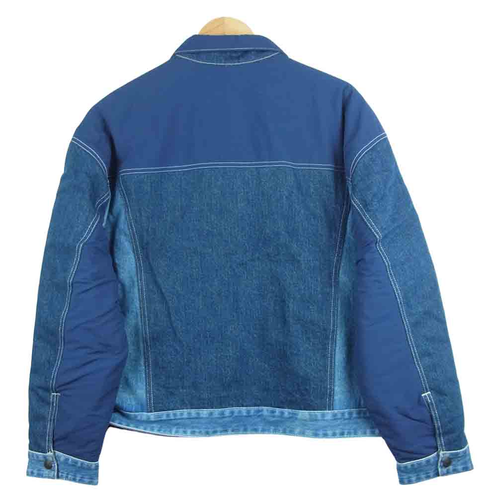 Levi's リーバイス 19855-0002 New Balance ニューバランス Reversible Mens Trucker Jacket リバーシブル トラッカー ジャケット インディゴブルー系 ホワイト系 M【極上美品】【中古】
