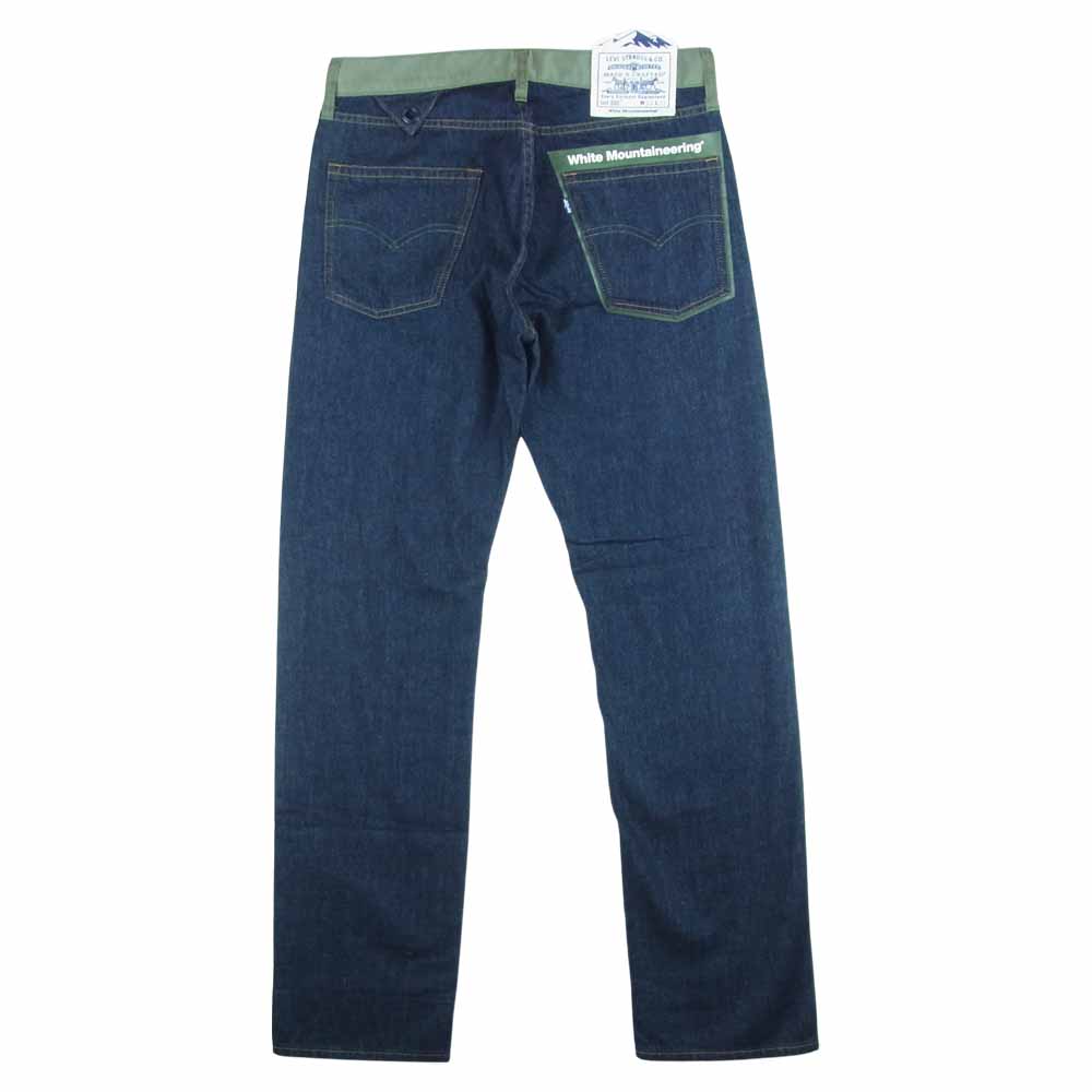 WHITE MOUNTAINEERING ホワイトマウンテニアリング 17868-0003 LEVI'S made&crafted リーバイス メイドアンドクラフテッド 9oz DENIM PANTS 505 切替 デニム パンツ インディゴブルー系 W30 L32【新古品】【未使用】【中古】