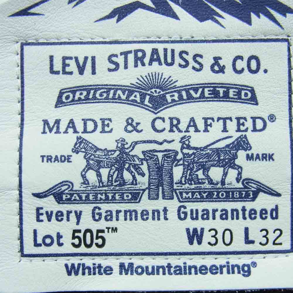 WHITE MOUNTAINEERING ホワイトマウンテニアリング 17868-0003 LEVI'S made&crafted リーバイス メイドアンドクラフテッド 9oz DENIM PANTS 505 切替 デニム パンツ インディゴブルー系 W30 L32【新古品】【未使用】【中古】