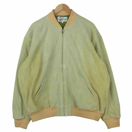 Levi's リーバイス 18474-0001 LOOSE SUEDE BOMBER FALL LEAF スエード レザー ジャケット ベージュ系 XL【中古】