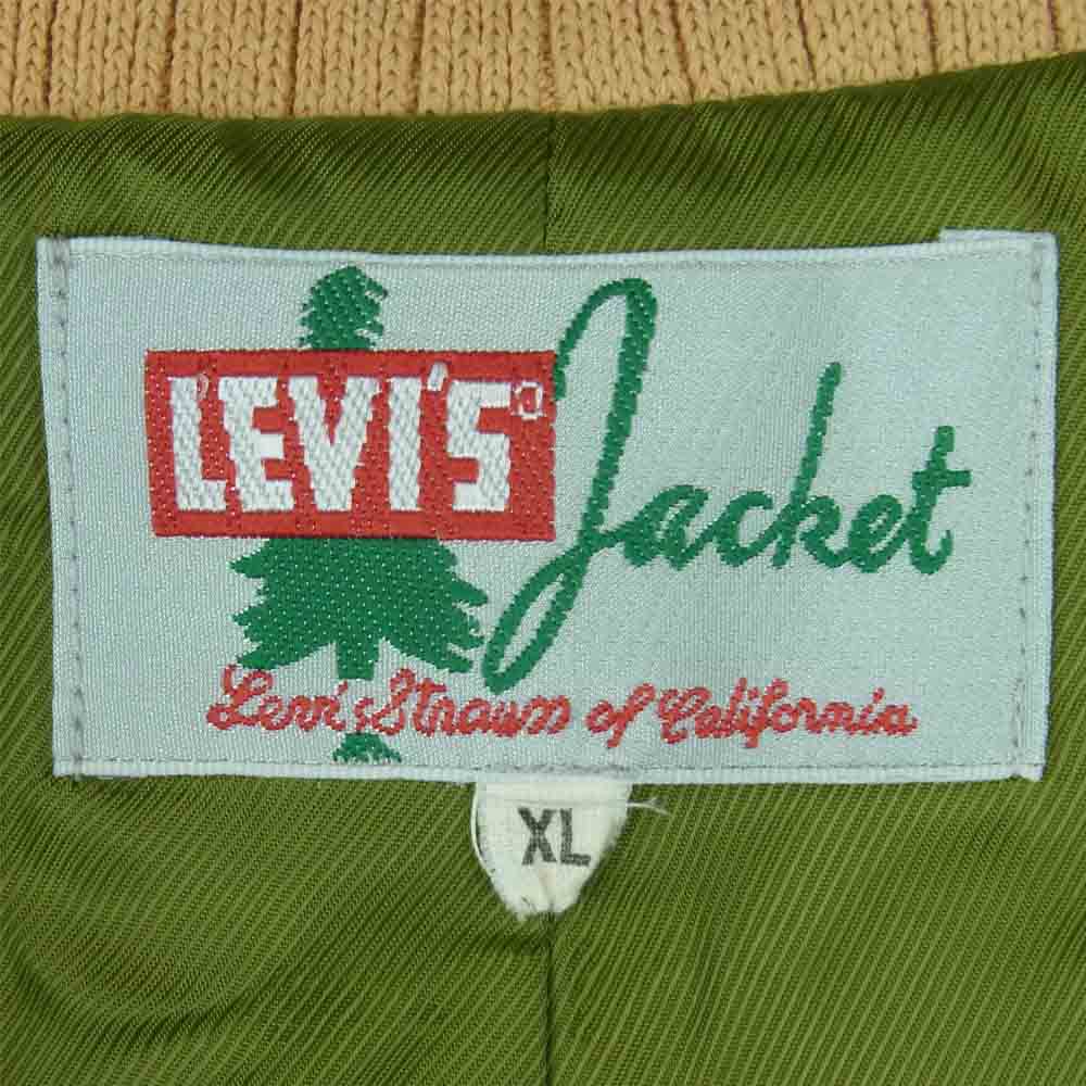 Levi's リーバイス 18474-0001 LOOSE SUEDE BOMBER FALL LEAF スエード レザー ジャケット ベージュ系 XL【中古】