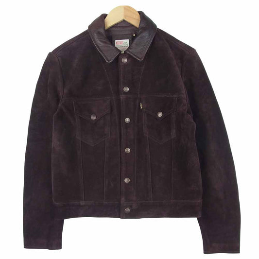 Levi's リーバイス 29920-0001 VINTAGE CLOTHING ヴィンテージ クロージング 1960s 復刻 スエード トラッカー ジャケット ダークブラウン系 S【美品】【中古】