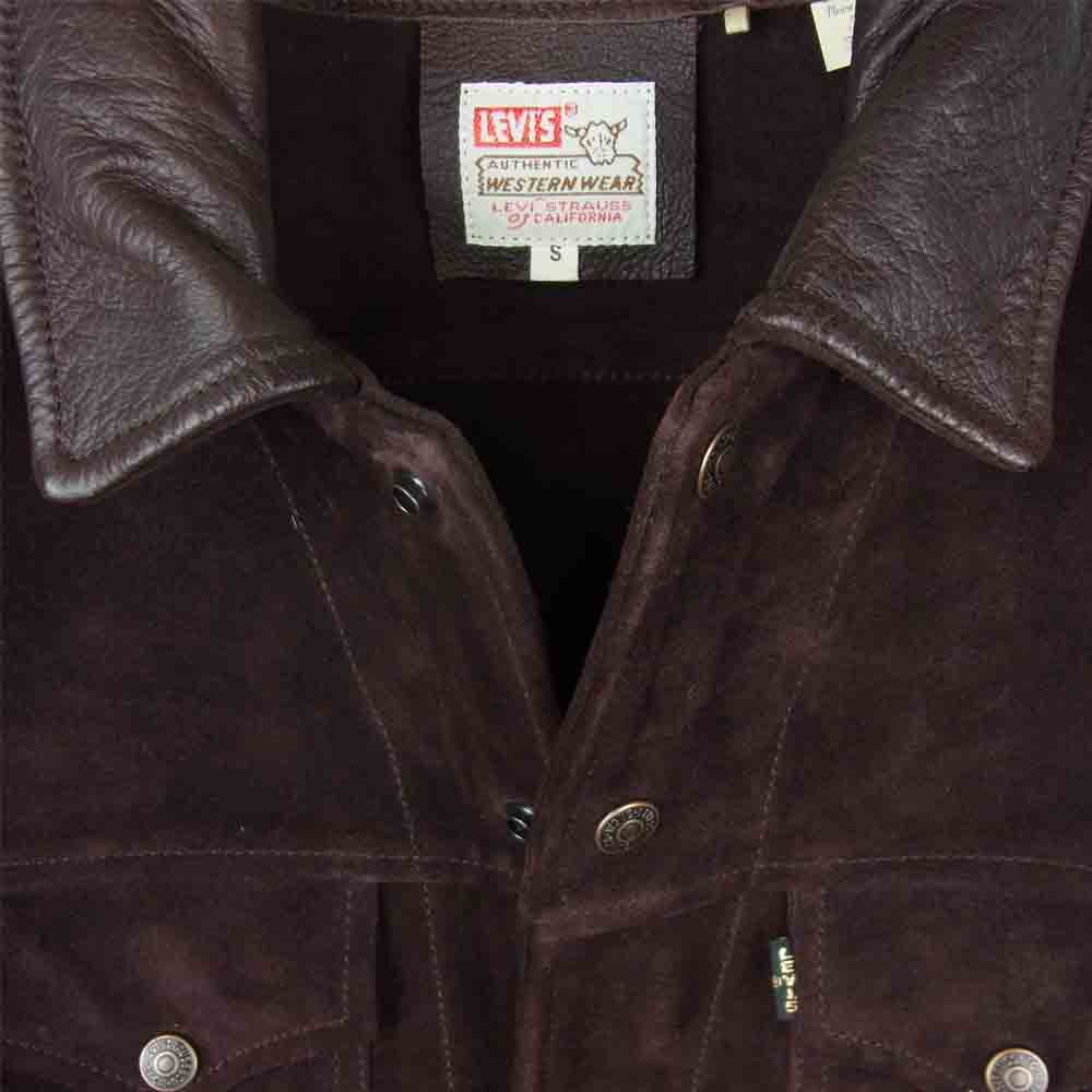 Levi's リーバイス 29920-0001 VINTAGE CLOTHING ヴィンテージ クロージング 1960s 復刻 スエード トラッカー ジャケット ダークブラウン系 S【美品】【中古】