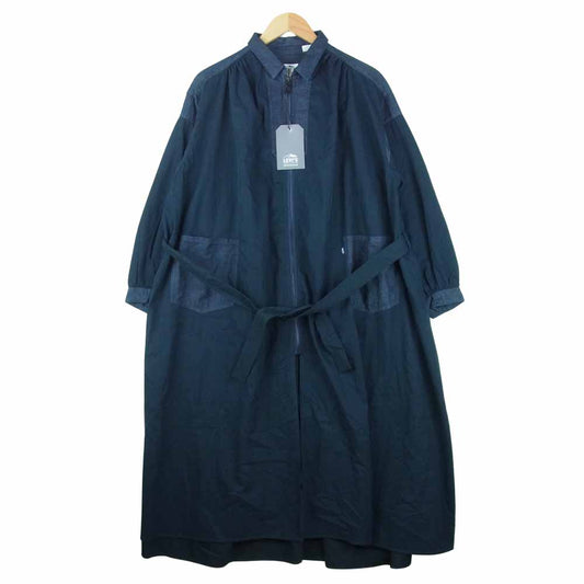 WHITE MOUNTAINEERING ホワイトマウンテニアリング 17937-0003 LEVI'S made&crafted リーバイス メイドアンドクラフテッド ナイロン デニム 切替 コート インディゴブルー系 M【新古品】【未使用】【中古】