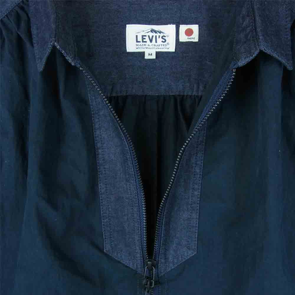 WHITE MOUNTAINEERING ホワイトマウンテニアリング 17937-0003 LEVI'S made&crafted リーバイス メイドアンドクラフテッド ナイロン デニム 切替 コート インディゴブルー系 M【新古品】【未使用】【中古】