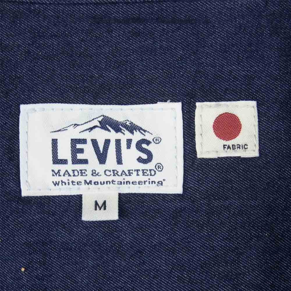 WHITE MOUNTAINEERING ホワイトマウンテニアリング 17937-0003 LEVI'S made&crafted リーバイス メイドアンドクラフテッド ナイロン デニム 切替 コート インディゴブルー系 M【新古品】【未使用】【中古】