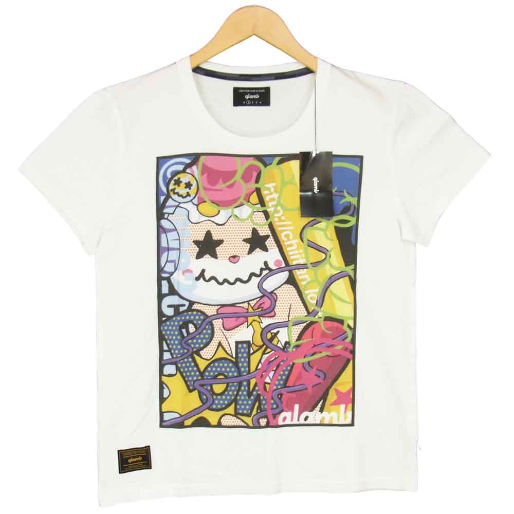 グラム ×ちぃたん Smashing chiitan T グラフィ 1 ホワイト系 1【新古品】【未使用】【中古】