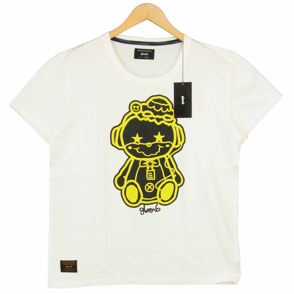 グラム × ちぃたん フロント プリント Tシャツ 3 ホワイト系 3【新古品】【未使用】【中古】