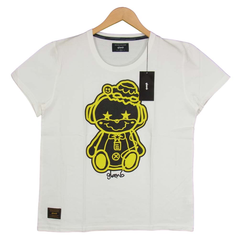 グラム × ちぃたん フロント プリント Tシャツ 2 ホワイト系 ２【新古品】【未使用】【中古】