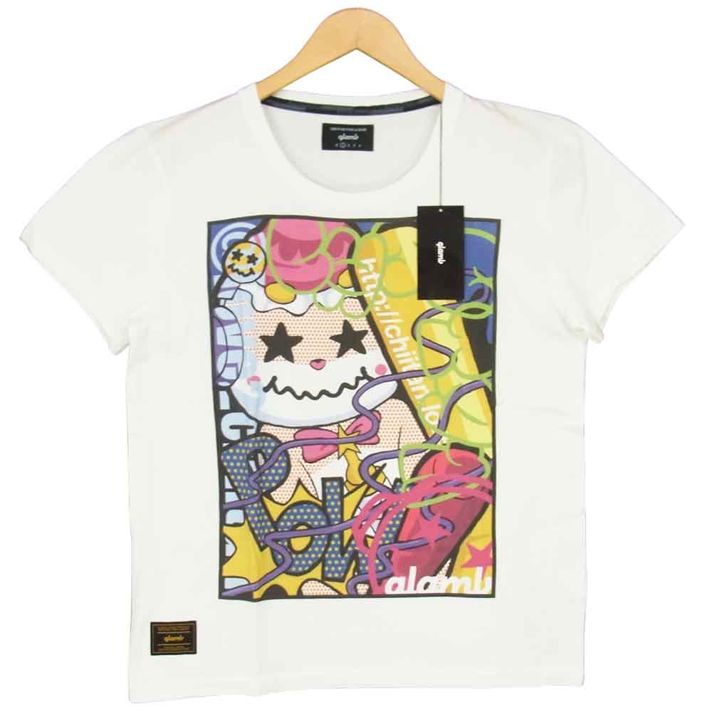 グラム ×ちぃたん Smashing chiitan T グラフィ 1 ホワイト系 1【新古品】【未使用】【中古】