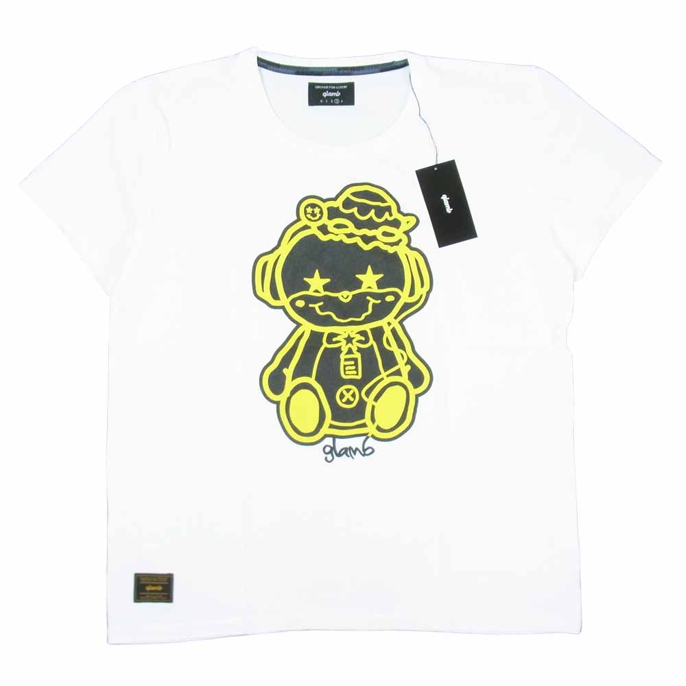 グラム × ちぃたん フロント プリント Tシャツ 3 ホワイト系 3【新古品】【未使用】【中古】