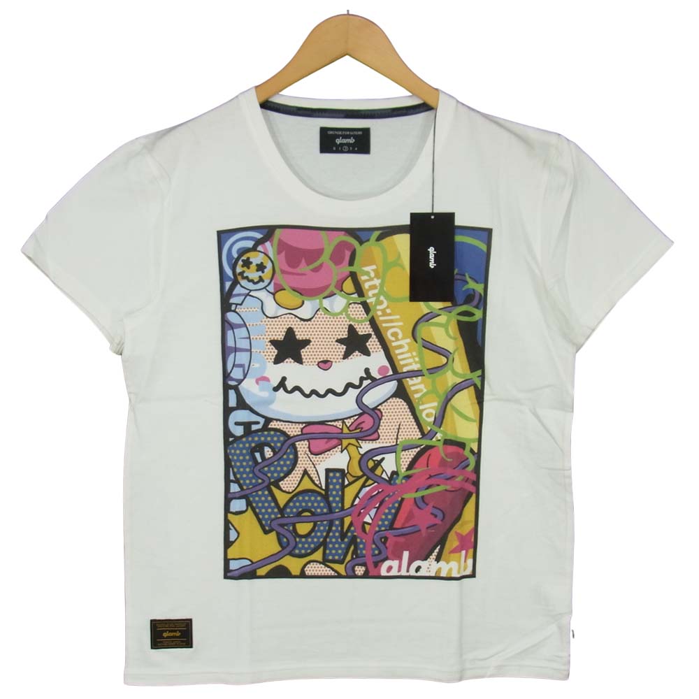 グラム ×ちぃたん Smashing chiitan T グラフィティ 2 ホワイト系 ２【新古品】【未使用】【中古】