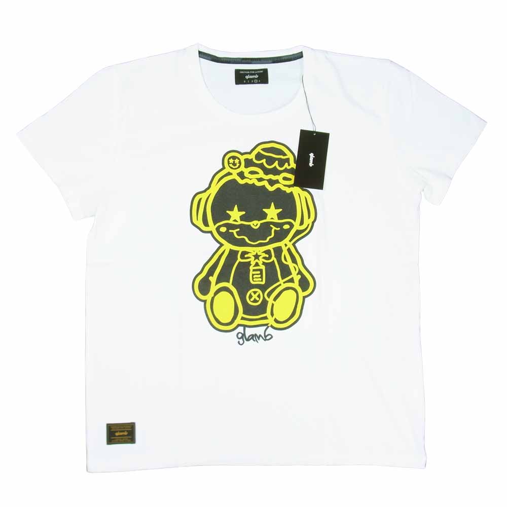 グラム × ちぃたん フロント プリント Tシャツ 3 ホワイト系 3【新古品】【未使用】【中古】