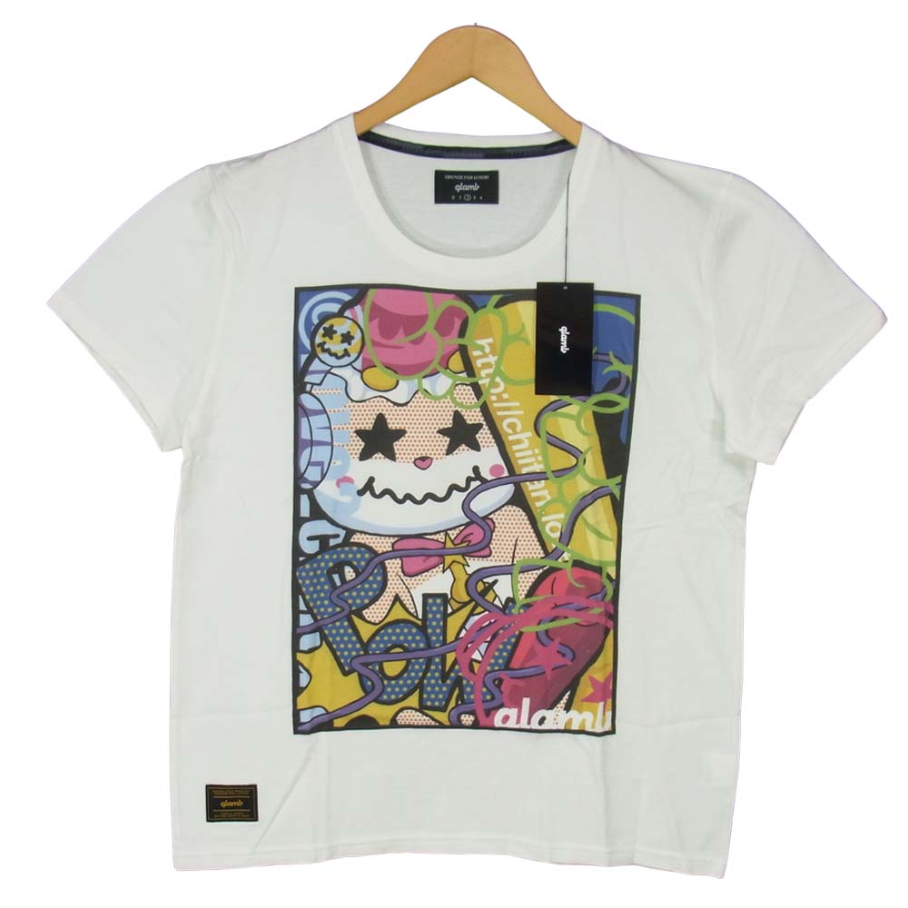 グラム ×ちぃたん Smashing chiitan T グラフィティ 2 ホワイト系【新古品】【未使用】【中古】