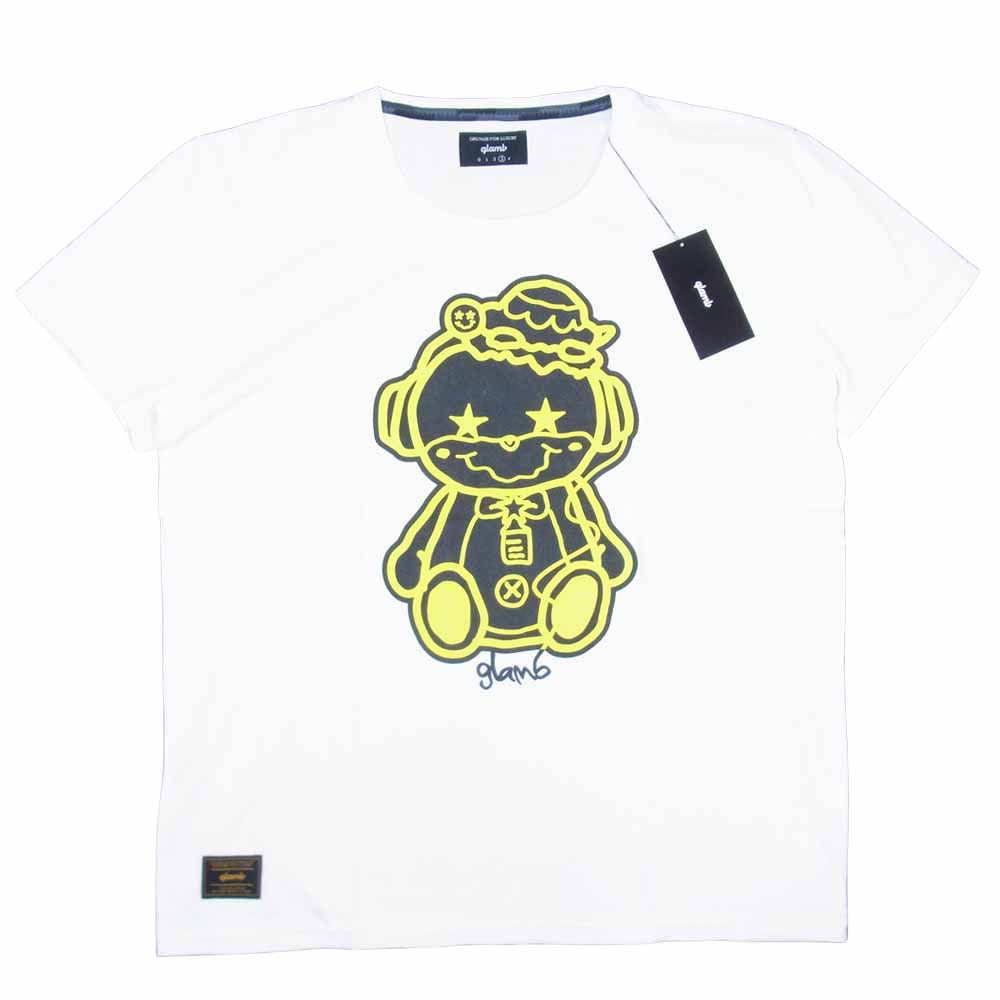グラム × ちぃたん フロント プリント Tシャツ 3 ホワイト系 3【新古品】【未使用】【中古】